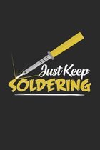 Just keep soldering: 6x9 Soldering - grid - squared paper - notebook - notes