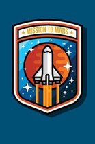 Mission To Mars: Graph Paper Notebook, 6x9 Inch, 120 pages