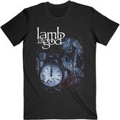 Lamb Of God Heren Tshirt -S- Circuitry Skull Recolor Zwart