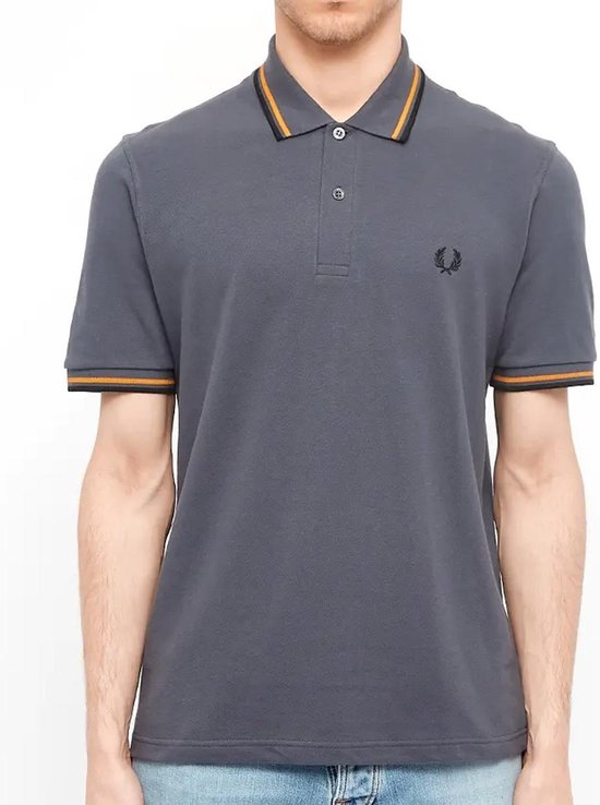 Fred Perry - Twin Tipped Shirt - Polo Shirt - 44 - Grijs