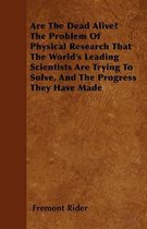 Are The Dead Alive? The Problem Of Physical Research That The World's Leading Scientists Are Trying To Solve, And The Progress They Have Made