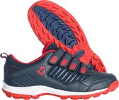 Brabo Velcro Unisex Hockeyschoenen - Navy/Red - Maat 35