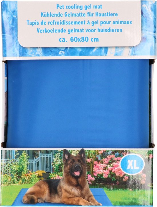 Verkoelende huisdieren gelmat / koelmat XL - Cooling mat voor grote honden en/of katten - 60 x 80 cm