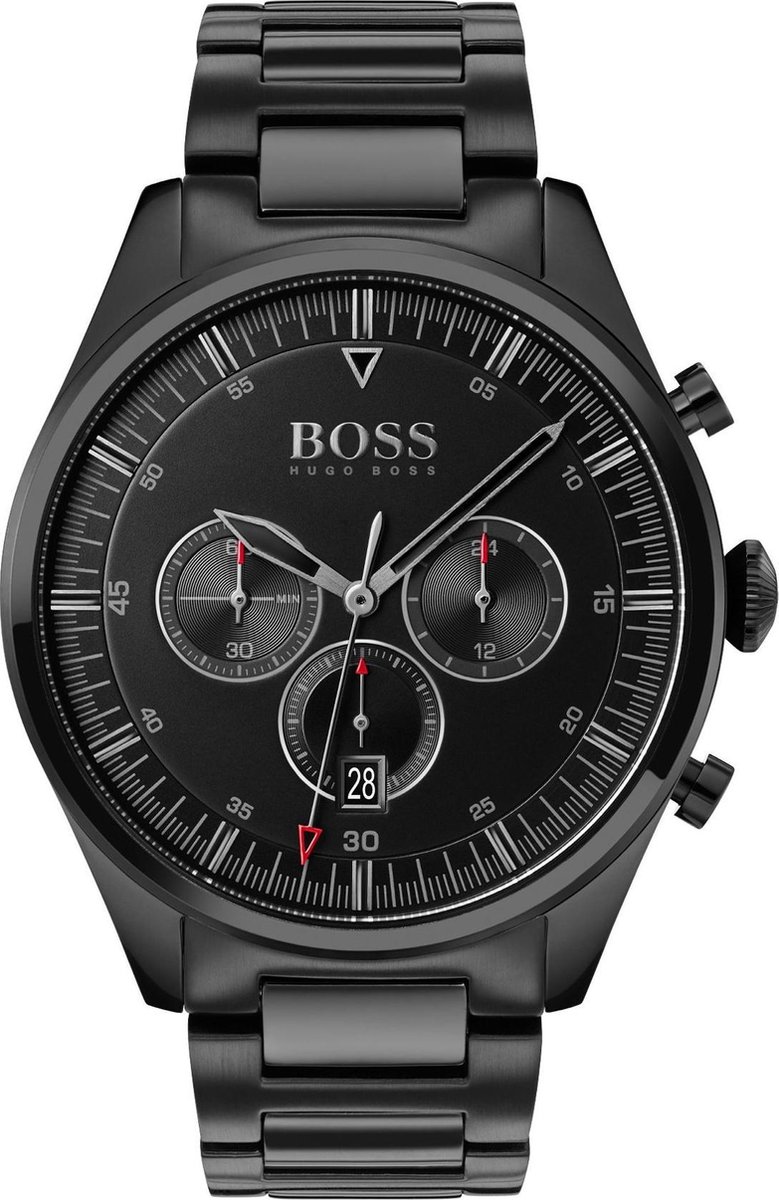 Hugo Boss Pioneer 1513714 Horloge - Staal - Zwart - Ø 44 mm