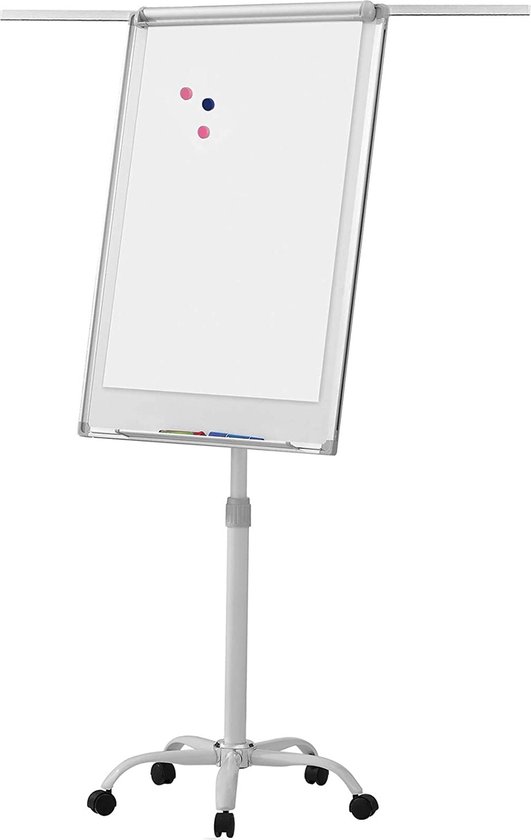 Trend24 - Whiteboard - Flipchart - Flipover - Magneetbord - In hoogte  verstelbaar -... | bol.com