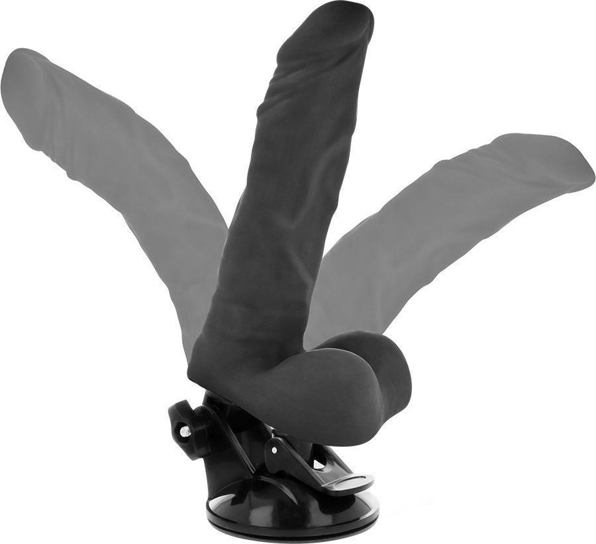 BASECOCK | Basecock Realistic Dildo Bendable Remote Control Black 21 Cm | Sex Toy Vibrator | Vibrator with Remote Control | Woman Vibrator | Best Woman Vibrator
