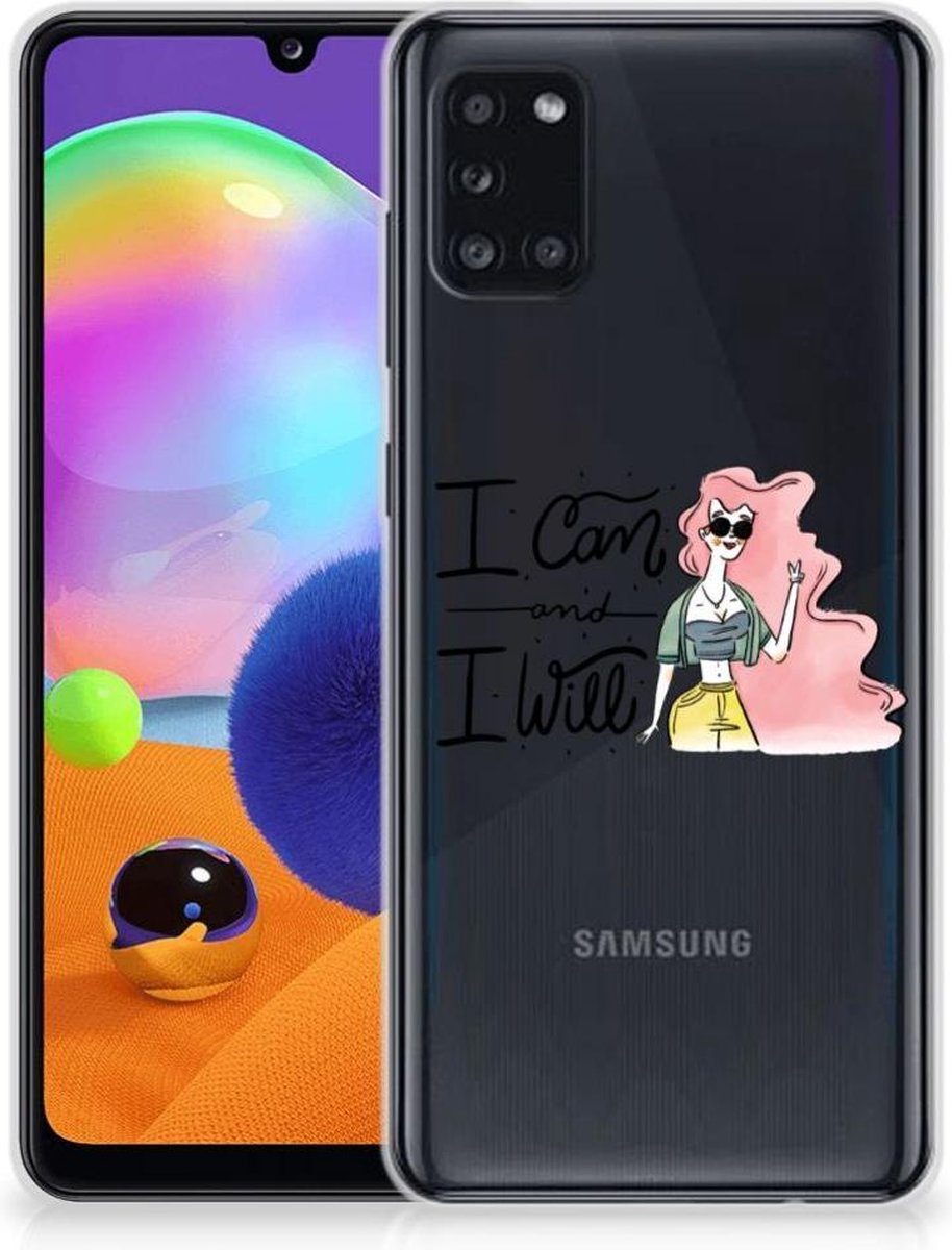 Samsung Galaxy A31 Telefoonhoesje met Naam i Can