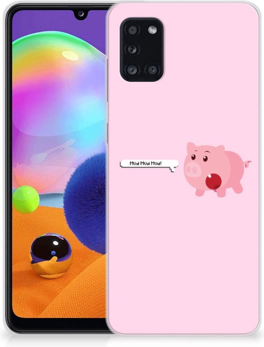 Samsung Galaxy A31 Telefoonhoesje met Naam Pig Mud