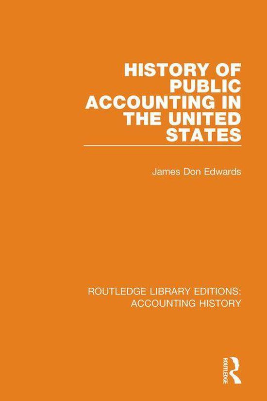 Routledge Library Editions: Accounting History - History of  ... - cover