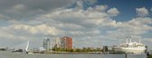 Fotobehang Rotterdam Skyline en Kop van Zuid 250 x 260 cm - € 175,--