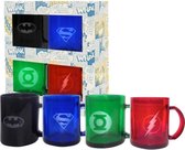 DC Universe: Set Of 4 Translucent Mugs