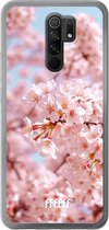 Xiaomi Redmi 9 Hoesje Transparant TPU Case - Cherry Blossom #ffffff