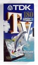 Cassette vidéo VHS TDK E-180 TV