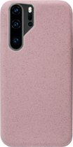 ADEL Tarwe Stro TPU Back Cover Softcase Hoesje voor Huawei P30 Pro - Duurzaam afbreekbaar Milieuvriendelijk Roze