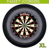 Dartbord Verlichting Voordeelpakket Super Deluxe + Dual Core + Dartbordverlichting Deluxe XL(Zwart)