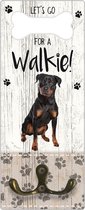 Leibanddrager: Rottweiler - Kapstok voor: Hondenriem - Halsband - Hondentuig