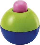 Selecta Spielzeug Speelbal Junior 9 Cm Hout Roze/groen/blauw