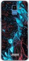 Samsung Galaxy J6 (2018) Hoesje Transparant TPU Case - River Fluid #ffffff