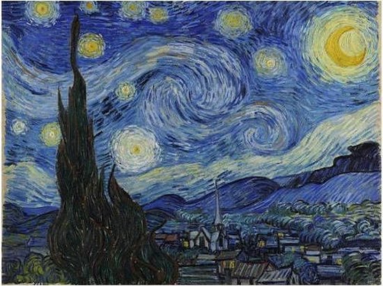 Schilderen op nummer Van Gogh - Schilderen op nummer voor volwassenen -  opgerold | bol.com