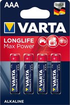 Varta Longlife Max Power AAA Batterijen - 4 stuks
