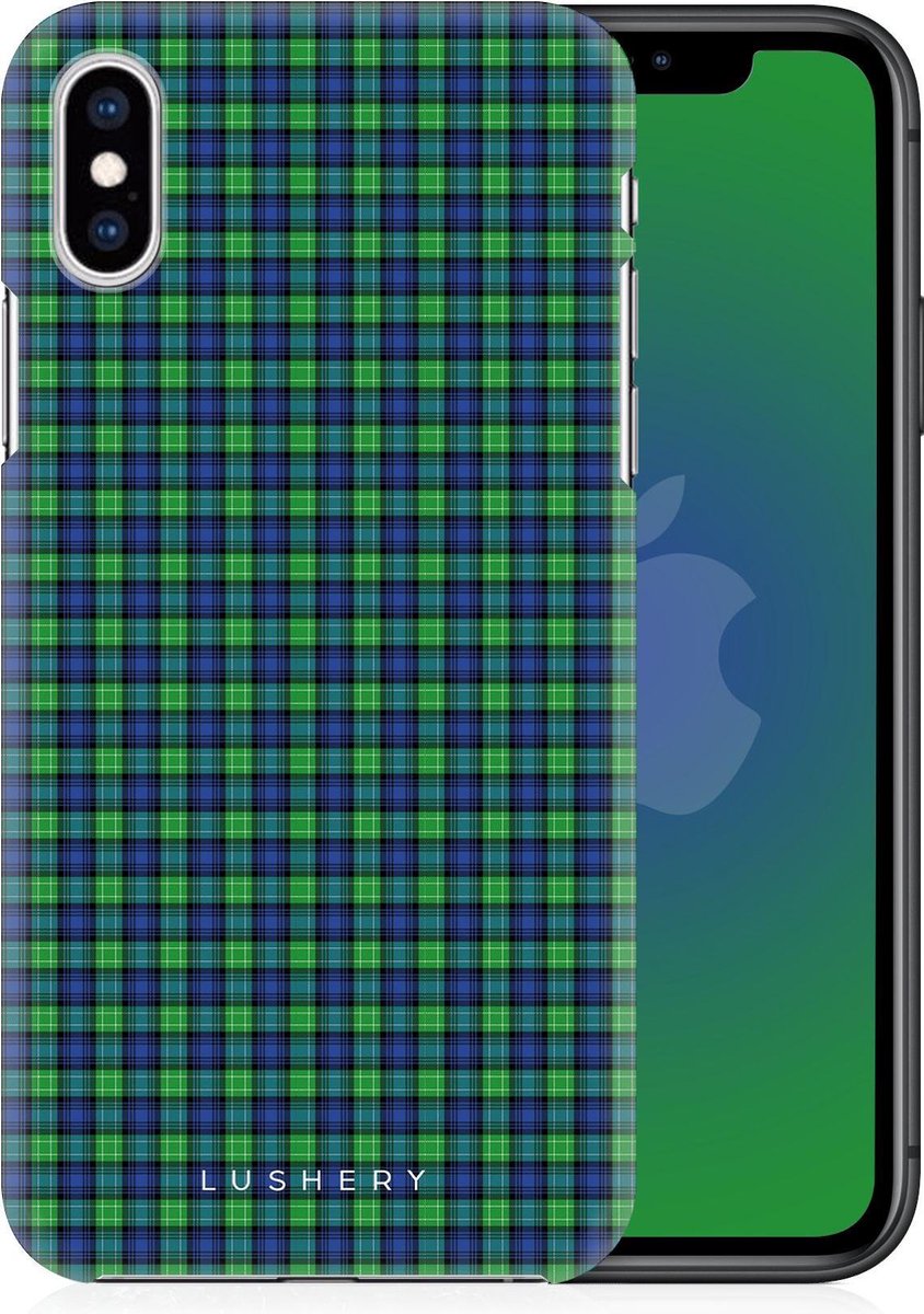 Lushery Hard Case voor iPhone X - Touch of Tartan