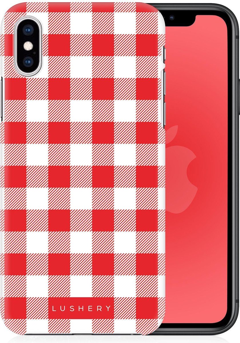 Lushery Hard Case voor iPhone Xs - Giddy Gingham