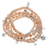 Juleeze Armband Dames Beige Kunststof Rond Armbandjes