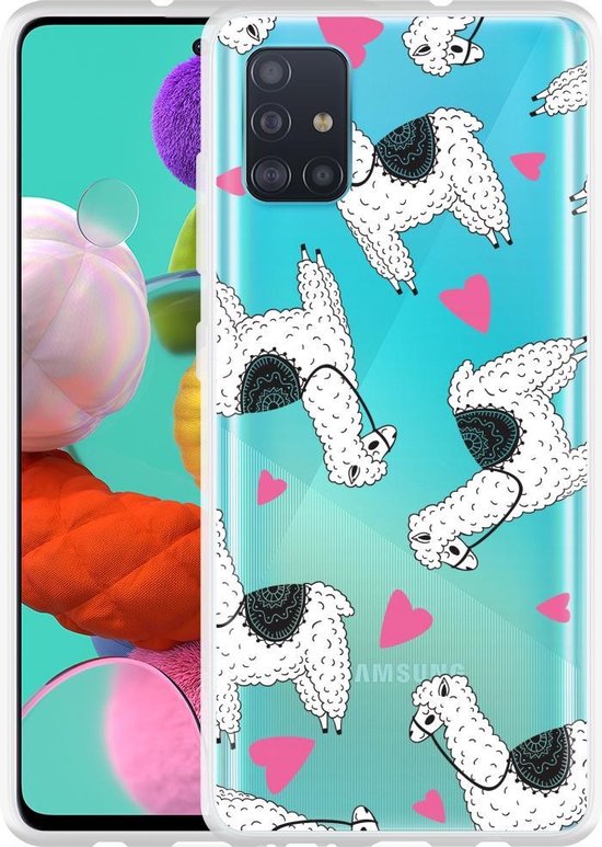 dek Zwerver Voorwaarde Samsung Galaxy A51 Hoesje Alpaca | bol.com
