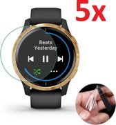 Screenprotector Geschikt Voor Garmin Venu - Screen Protector Ultradun - Crystal Clear Display Beschermer Beschermfolie - Set Van 5 Stuks