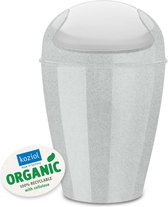 Koziol Zwenkdekselbak Del M Organic 12 Liter Grijs