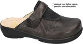 Fidelio Hallux -Dames -  grijs  donker - slippers & muiltjes - maat 36