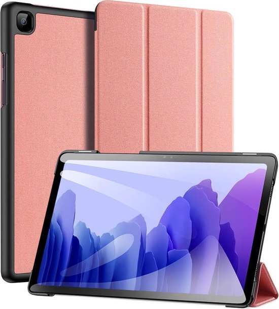 Extra Reis Onverschilligheid Samsung Galaxy Tab A7 10.4 hoes - Dux Ducis Domo Book Case - Roze | bol.com