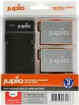 Jupio Kit: 2x Battery LP-E8 1120mAh + USB Single Charger