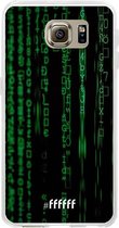 Samsung Galaxy S6 Hoesje Transparant TPU Case - Hacking The Matrix #ffffff