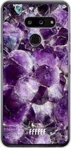 LG G8 ThinQ Hoesje Transparant TPU Case - Purple Geode #ffffff