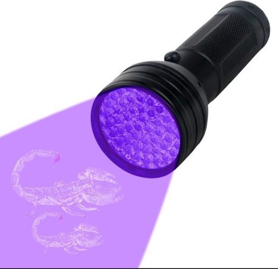 Symmetrie Tijdig Rimpels UV lamp / licht / zaklamp 51LED UV Licht UV zaklamp Ultra violet zaklamp UV...  | bol.com