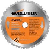 Evolution 255MP Cirkelzaagblad voor Rage 3 - 255 x 25,4 x 28T - Metaal / Hout / Aluminium
