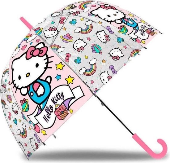 Hello Kitty Parapluie Filles 45 Cm Rose / transparent | bol.com