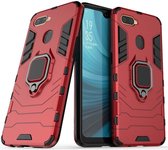 Oppo A12 Hybride hoesje met Kickstand Rood