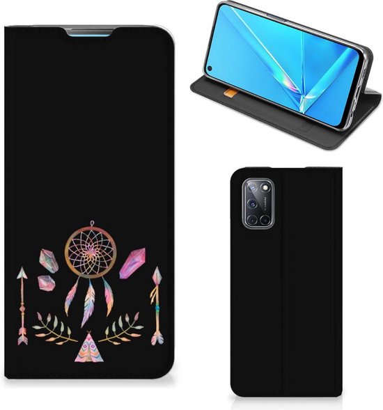Étui de style livre OPPO A52 | Étui pour smartphone A72 Boho Dreamcatcher