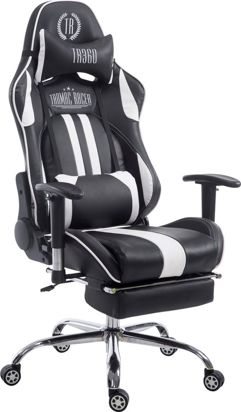 CLP Limit xl Bureaustoel - Kunstleer zwart/wit met - CLP - €124,90