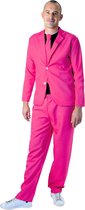 PARTYPRO - Fluo roze fashion kostuum voor volwassenen