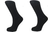 Boru Lamswollen sokken | 2-Pack | Zwart, Maat 39/42