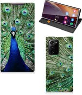 GSM Hoesje Geschikt voor Samsung Galaxy Note 20 Ultra Wallet Book Case Pauw