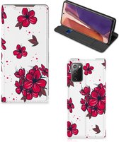 Smartphone Hoesje Geschikt voor Samsung Galaxy Note20 Mobiel Cover Blossom Red