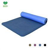 Love Generation ● Eco Yoga Mat ● 6mm dik ●  TPE ● Blauw