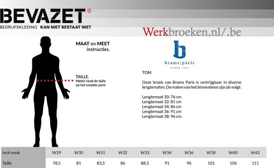 Werkjeans Brams Paris TOM Jeans Stonewashed W32/L32 | bol.com