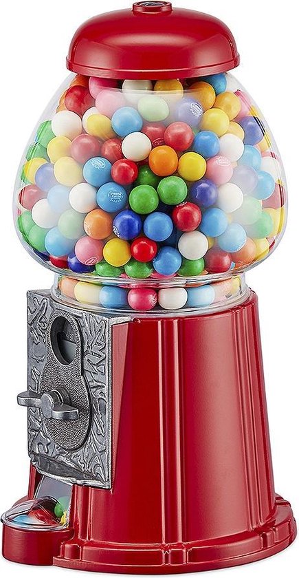 Balvi kauwgomballen automaat American Dream 28 cm rood metaal