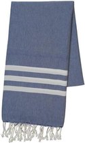Hamamdoek Bala Sultan Royal Blue - 180x100cm - strandlaken - sneldrogende saunahanddoek - zwemhanddoek - sneldrogende handdoeken - saunadoek