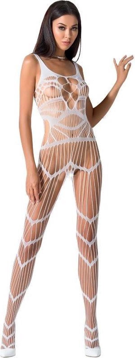 PASSION WOMAN BODYSTOCKINGS | Passion Woman Bs058 Bodystocking White One Size